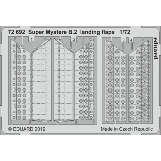 1/72 Super Mystere B.2 Landing Flaps Detail Set for Special Hobby kits