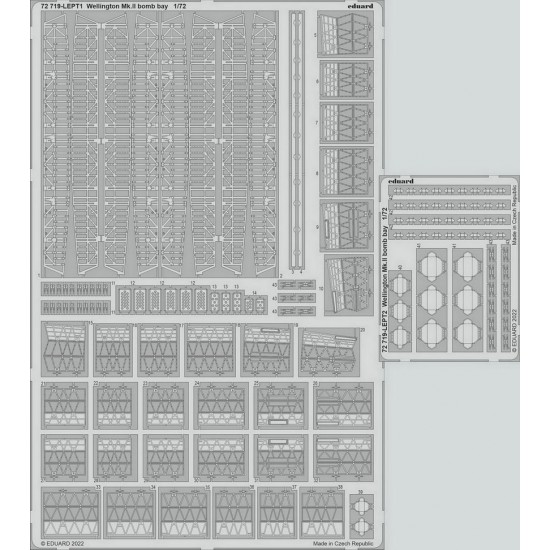 1/72 Vickers Wellington Mk.II Bomb Bay Detail set for Airfix kits