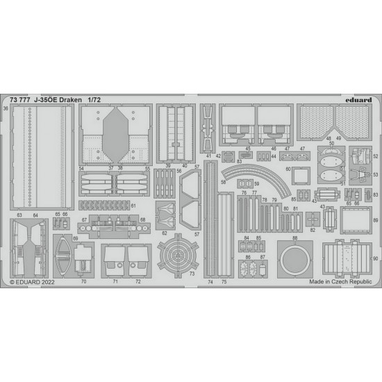 1/72 Saab J-35OE Draken Detail set for Hasegawa/Hobby 2000 kits