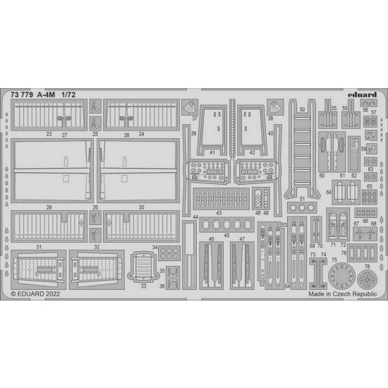 1/72 Douglas A-4M Skyhawk Detail set (photo-etched) for HobbyBoss kits