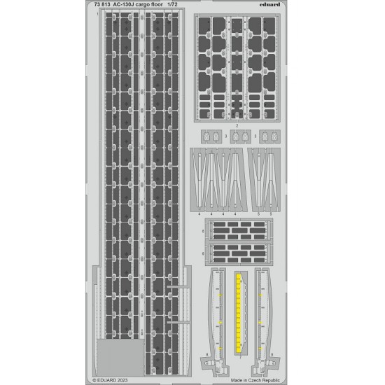 1/72 Lockheed AC-130J Cargo Floor Photo-etched set for Zvezda kits