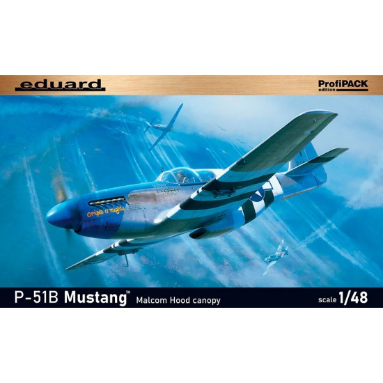 1/48 WWII US P-51B Mustang Malcolm Hood Canopy Fighter Aircraft [ProfiPACK]