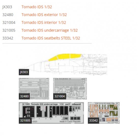 1/32 Panavia Tornado IDS Super Detail Set for Italeri kits