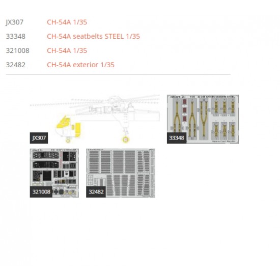 1/35 Sikorsky CH-54A Tarhe Super Detail Set for ICM kits