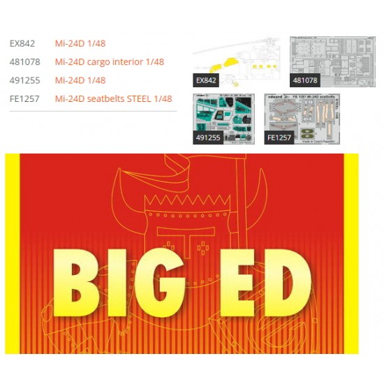 1/48 Mil Mi-24D Super Detail Set for Trumpeter kits