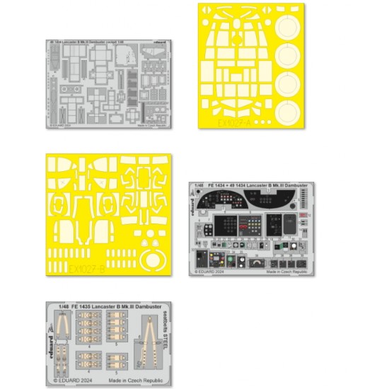 1/48 Avro Lancaster B Mk.III Dambuster PART I Super Detail Set for HK Models kits