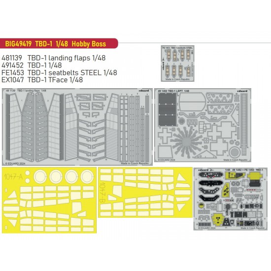 1/48 Douglas TBD-1 Devastator Super Detail Set for Hobby Boss kits