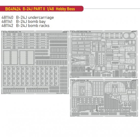 1/48 B-24J Liberator Part II Super Detail Set for Hobby Boss kits