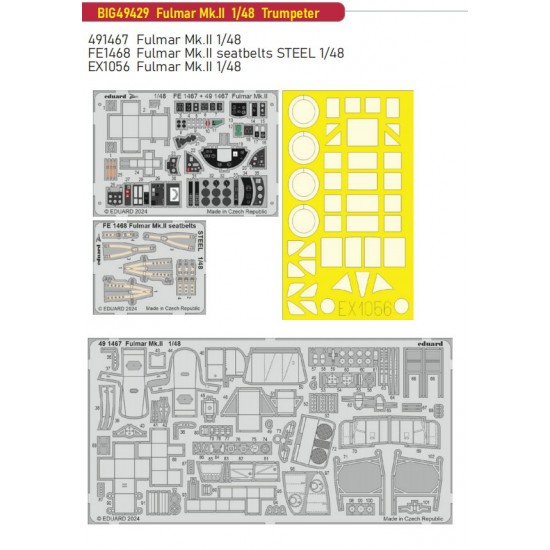 1/48 Fairey Fulmar Mk.II Super Detail set for Trumpeter kits