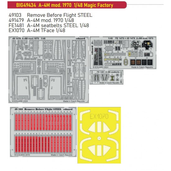 1/48 A-4M Skyhawk mod. 1970 Super Detail Set for Magic Factory kits