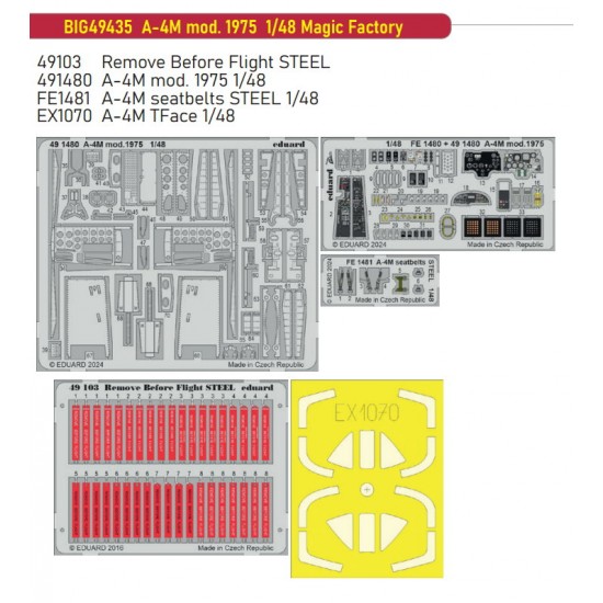 1/48 A-4M Skyhawk mod. 1975 Super Detail Set for Magic Factory kits