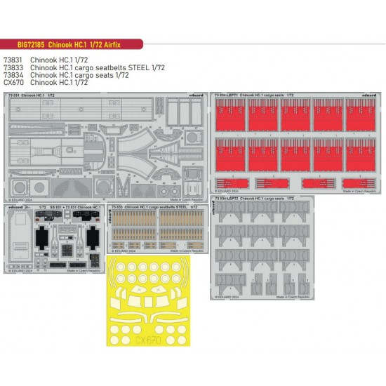 1/72 Boeing Chinook HC.1 Super Detail Set for Airfix kits