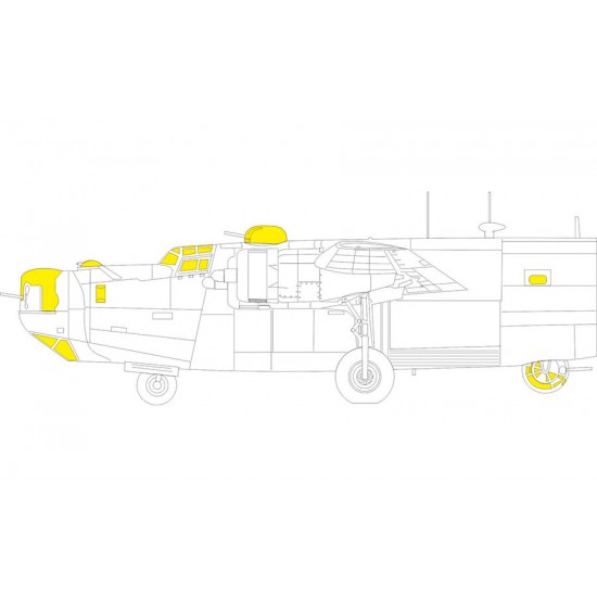 1/72 Consolidated B-24H Liberator Masks for Airfix kits