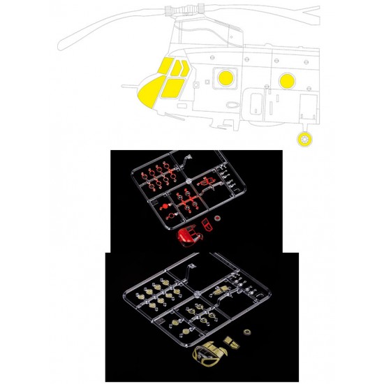 1/72 Boeing Chinook HC.1 Paint Mask for Airfix kits