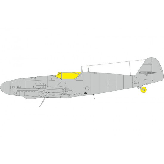 1/72 Messerschmitt Bf 109G-10 Masks for Eduard kits