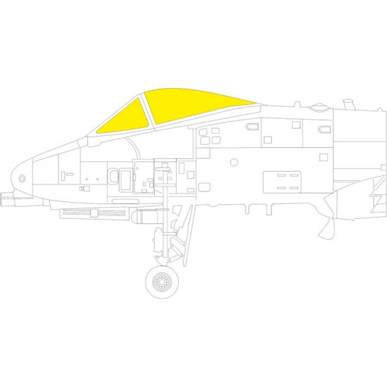 1/48 Fairchild Republic A-10C Thunderbolt II Masks for Great Wall Hobby kits