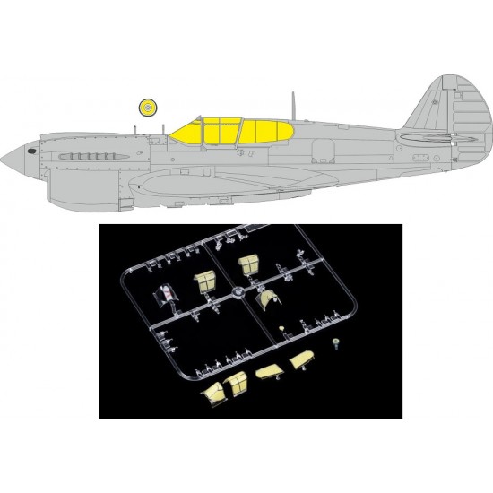 1/48 Curtiss P-40E Warhawk Masks for Eduard kits