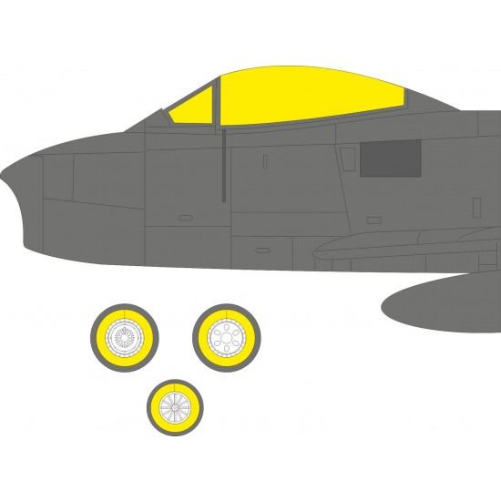 1/48 F-86F-25/30 Dogfighter Mask for Airfix kits