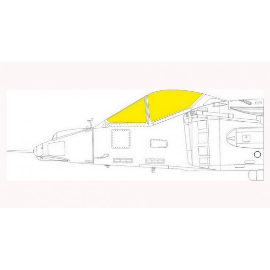 1/48 Hawker Siddeley Harrier GR.1/3 TFace Paint Masking for Kinetic kits