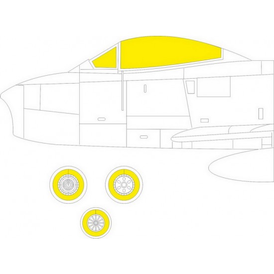 1/48 Canadair Sabre F.4 Paint Masking for Airfix kits