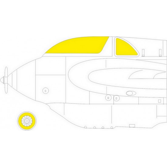 1/48 Messerschmitt Me 163B Paint Masking for Gaspatch Models