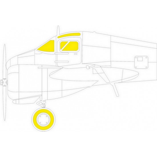 1/48 Curtiss-Wright AT-9 Jeep TFace Paint Masking for Dora Wings kits