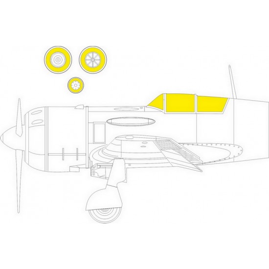 1/48 Lavochkin La-11 Paint Masking for Hobby Boss kits