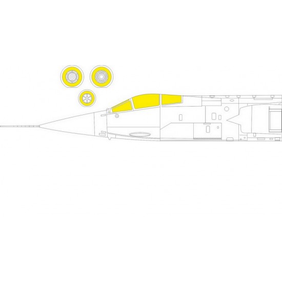 1/48 Aeritalia F-104S Starfighter Paint Masking for Kinetic kits