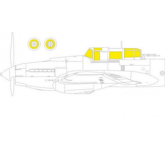 1/48 IL-2 Sturmovik mod. 1943 TFace Paint Masking for Zvezda kits