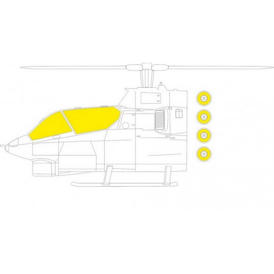 1/48 Bell AH-1G Cobra TFace Paint Masking for Special Hobby kits