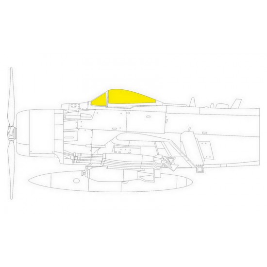 1/48 Douglas A-1J Skyraider TFace Paint Masking for Tamiya kits