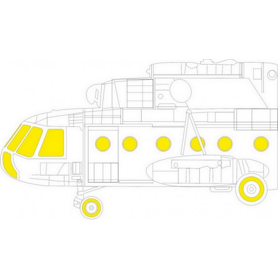 1/48 Mil Mi-8MT TFace Masking for Zvezda kits