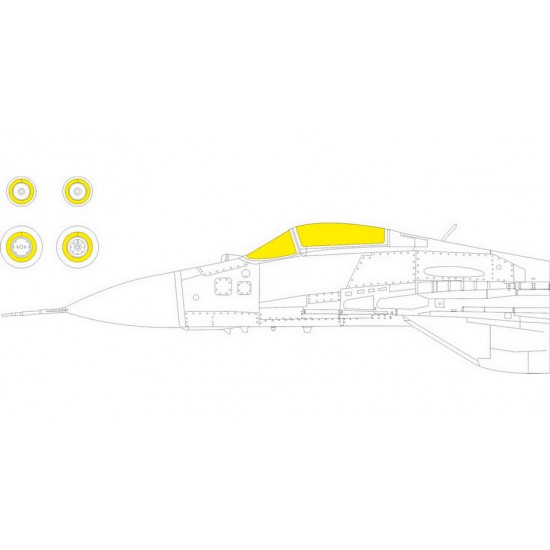 1/48 Mil Mi-17 TFace Paint Masking for AMK kits