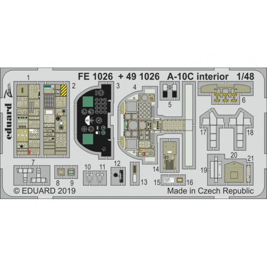 1/48 Fairchild Republic A-10C Thunderbolt II Detail Set for Italeri kits