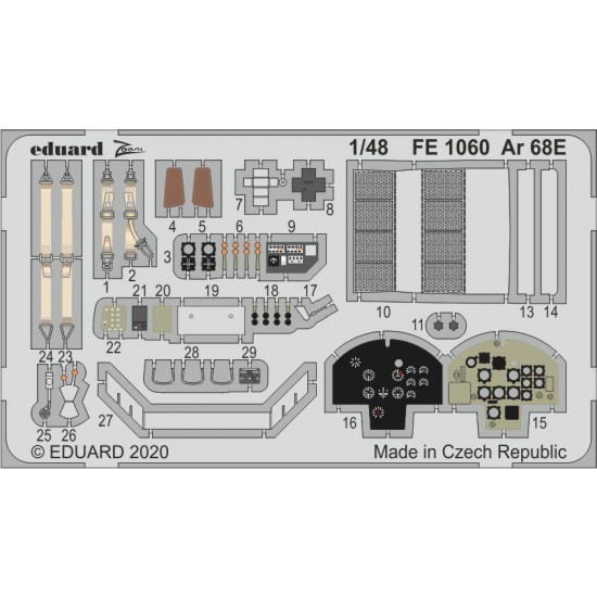 1/48 Arado Ar 68E Detail Set for Roden kits