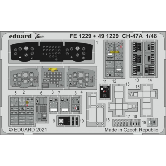 1/48 Boeing CH-47A Chinook Detail Set for HobbyBoss kits