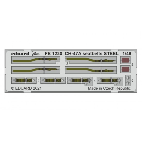 1/48 Boeing CH-47A Chinook Seatbelts Detail Set for HobbyBoss kits