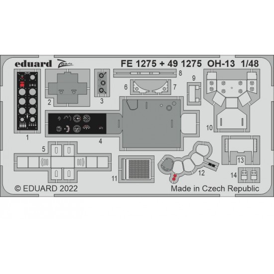 1/48 Bell OH-13 Sioux Detail Set for Italeri kits