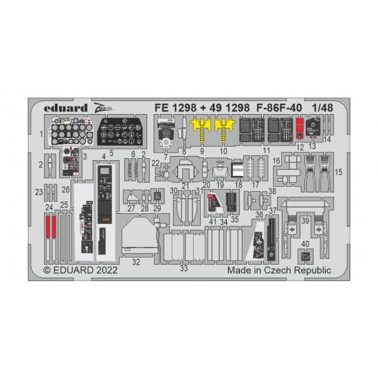 1/48 F-86F-40 Sabre Detail Set for Airfix kits