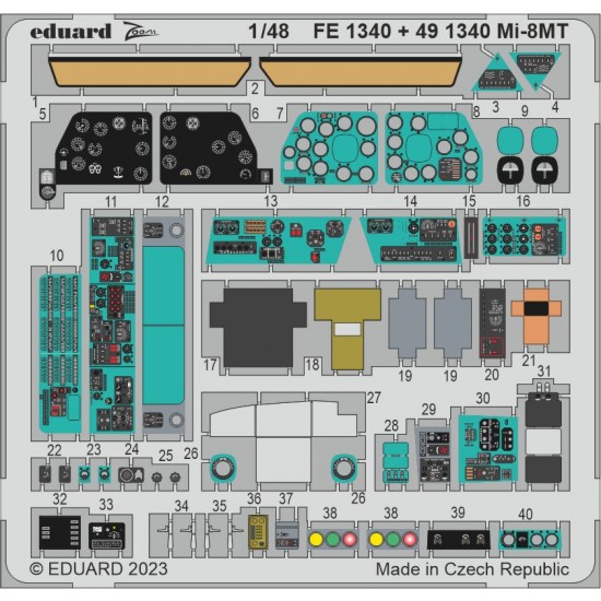 1/48 Mil Mi-8MT Detail Parts for Zvezda kits