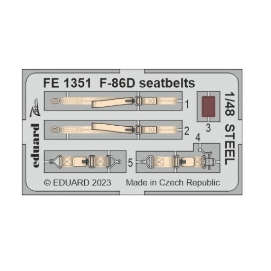 1/48 F-86D Sabre Seatbelts for Revell kits