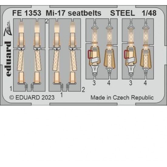 1/48 Mil Mi-17 Seatbelts for AMK kits