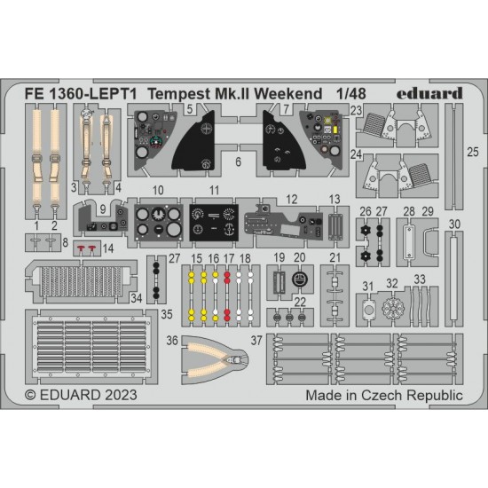 1/48 Hawker Tempest Mk.II Weekend Detail Set for Eduard kits