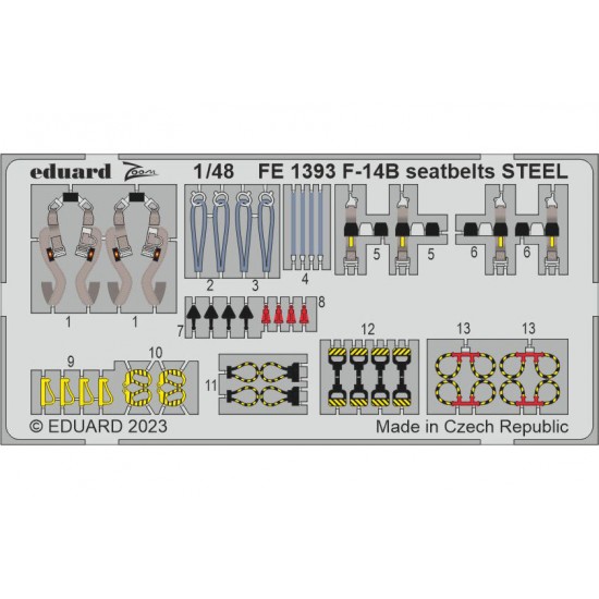 1/48 Grumman F-14B Tomcat Seatbelts for Great Wall Hobby kits