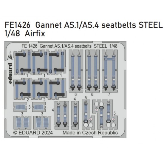 1/48 Fairey Gannet AS.1/AS.4 Seatbelts for Airfix kits