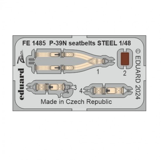 1/48 Bell P-39N Airacobra Seatbelts for Arma Hobby kits