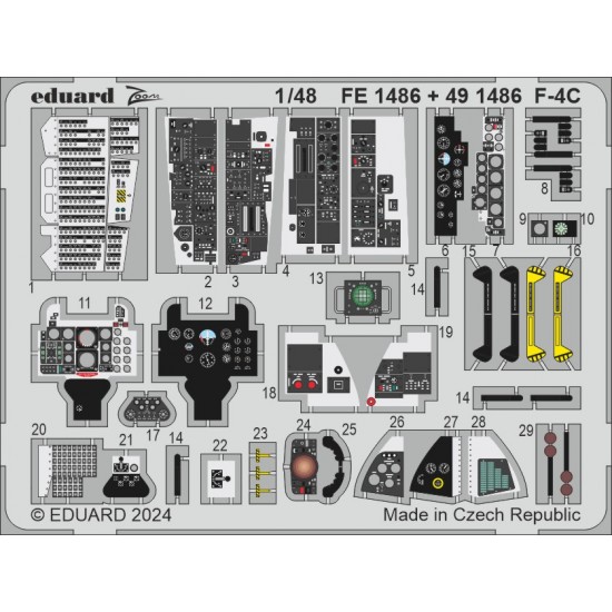 1/48 McDonnell Douglas F-4C Phantom II Detail Parts for Hobby 2000/Academy kits