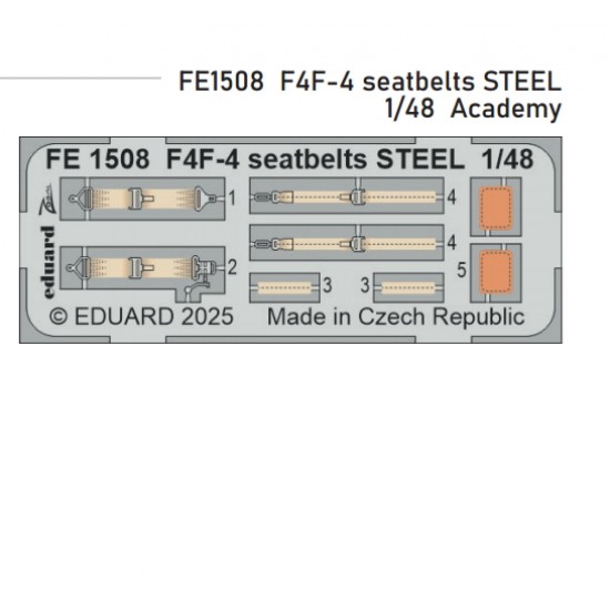 1/48 F4F-4 Seatbelts for Academy kits