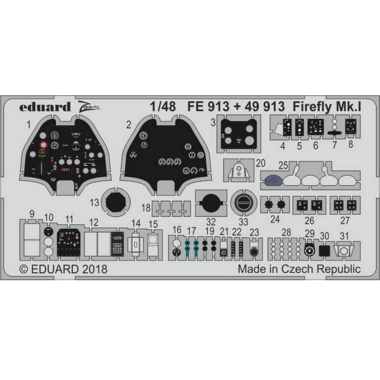 1/48 Fairey Firefly Mk.I Detail Set for Trumpeter kits