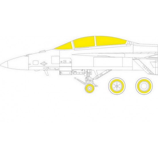 1/32 Boeing F/A-18F Super Hornet Paint Masking for Revell kits